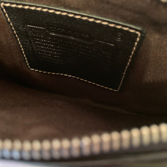 Coach Black Leather Mini Purse/Wristlet - Picture 3 of 3